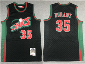 Seattle SuperSonics #35 Kevin Durant 2007-08 Neapolitan Hardwood Classics Jersey