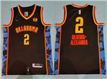 Oklahoma City Thunder #2 Shai Gilgeous-Alexander 2024-25 Black City Edition Swingman Jersey