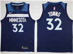 Minnesota Timberwolves #32 Karl-Anthony Towns Navy Swingman Jersey