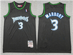 Minnesota Timberwolves #3 Stephon Marbury 1997-98 Black Hardwood Classics Jersey