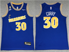 Golden State Warriors #30 Stephen Curry 2022-23 Blue Classic Edition Swingman Jersey