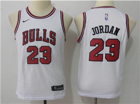 Chicago Bulls #23 Michael Jordan Youth White Swingman Jersey