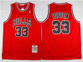Chicago Bulls #33 Scottie Pippen 1997-98 Red Hardwood Classics Jersey
