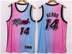Miami Heat #14 Tyler Herro 2020-21 Pink/Blue City Edition Swingman Jersey