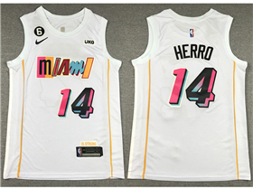 Miami Heat #14 Tyler Herro 2022-23 White City Edition Swingman Jersey