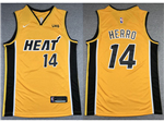 Miami Heat #14 Tyler Herro 2020-21 Yellow Earned Edition Swingman Jersey