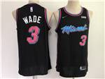 Miami Heat #3 Dwyane Wade Black City Edition Swingman Jersey