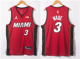 Miami Heat #3 Dwyane Wade 2020-21 Red Statement Swingman Jersey