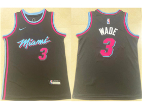 Miami Heat #3 Dwyane Wade Youth Black City Edition Swingman Jersey