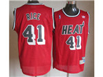 Miami Heat #41 Glen Rice Red Hardwood Classics Jersey