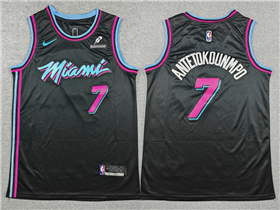 Miami Heat #7 Giannis Antetokounmpo 2025-26 Black City Edition Swingman Jersey