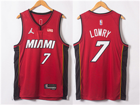 Miami Heat #7 Kyle Lowry 2020-21 Red Statement Swingman Jersey