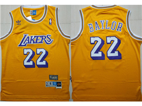 Los Angeles Lakers #22 Elgin Baylor Gold Hardwood Classics Jersey