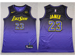 Los Angeles Lakers #23 Lebron James 2024-25 Purple City Edition Swingman Jersey