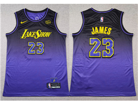 Los Angeles Lakers #23 Lebron James 2024-25 Purple City Edition Swingman Jersey