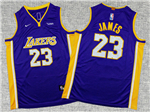 Los Angeles Lakers #23 Lebron James Youth Purple Swingman Jersey
