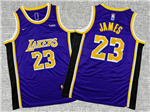 Los Angeles Lakers #23 Lebron James Youth 2022-23 Purple Statement Swingman Jersey
