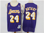 Los Angeles Lakers #24 Kobe Bryant Purple Hardwood Classics Jersey