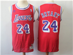 Los Angeles Lakers #24 Kobe Bryant Red Hardwood Classics Jersey