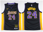 Los Angeles Lakers #24 Kobe Bryant Black Black Mamba Swingman Jersey