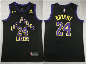 Los Angeles Lakers #24 Kobe Bryant 2023-24 Black City Edition Swingman Jersey