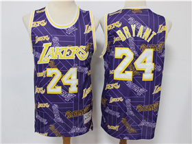 Los Angeles Lakers #24 Kobe Bryant Purple Tear Up Pack Hardwood Classics Jersey