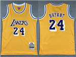 Los Angeles Lakers #24 Kobe Bryant Youth 2007-08 Gold Hardwood Classics Jersey