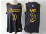Los Angeles Lakers #3 Anthony Davis Black City Edition Swingman Jersey