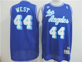 Los Angeles Lakers #44 Jerry West Blue Hardwood Classics Jersey