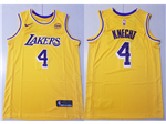 Los Angeles Lakers #4 Dalton Knecht Gold Swingman Jersey