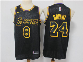 Los Angeles Lakers #8/24 Kobe Bryant Black Mamba Swingman Jersey