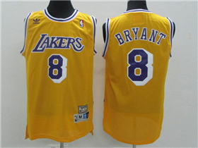 Los Angeles Lakers #8 Kobe Bryant 1996-97 Gold Hardwood Classics Jersey