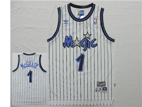 Orlando Magic #1 Tracy McGrady White Hardwood Classics Jersey