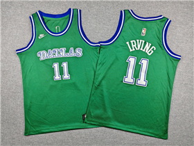 Dallas Mavericks #11 Kyrie Irving Youth 2025-26 Green Classic Edition Swingman Jersey