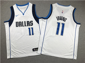 Dallas Mavericks #11 Kyrie Irving Youth White Swingman Jersey