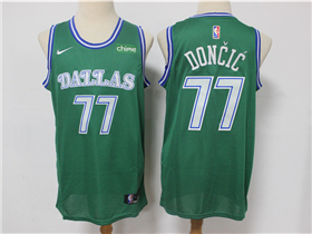 Dallas Mavericks #77 Luka Dončić 2020-21 Green Classic Edition Swingman Jersey