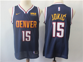 Denver Nuggets #15 Nikola Jokić Navy Swingman Jersey