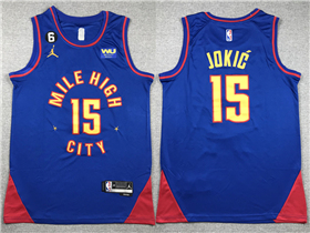 Denver Nuggets #15 Nikola Jokić 2022-23 Blue Statement Swingman Jersey