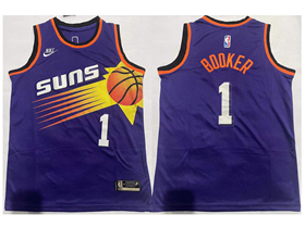 Phoenix Suns #1 Devin Booker Youth 2022-23 Purple Classic Edition Swingman Jersey