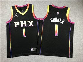 Phoenix Suns #1 Devin Booker 2022-24 Black Statement Edition Swingman Jersey