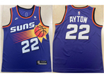 Phoenix Suns #22 Deandre Ayton 2022-23 Purple Classic Edition Swingman Jersey