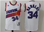 Phoenix Suns #34 Charles Barkley White Hardwood Classics Jersey