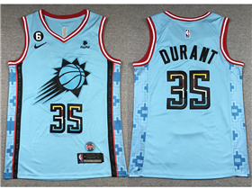 Phoenix Suns #35 Kevin Durant 2022-23 Teal City Edition Swingman Jersey