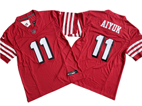 San Francisco 49ers #11 Brandon Aiyuk Alternate Red Vapor F.U.S.E. Limited Jersey