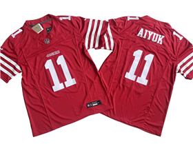 San Francisco 49ers #11 Brandon Aiyuk Red Vapor F.U.S.E. Limited Jersey