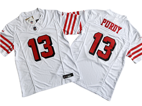 San Francisco 49ers #13 Brock Purdy Alternate White Vapor F.U.S.E. Limited Jersey