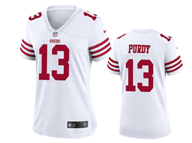 San Francisco 49ers #13 Brock Purdy Women's White Vapor Limited Jersey