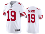 San Francisco 49ers #19 Deebo Samuel White Vapor Limited Jersey