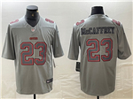 San Francisco 49ers #23 Christian McCaffrey Gray Atmosphere Fashion Limited Jersey