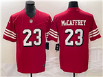 San Francisco 49ers #23 Christian McCaffrey Alternate Red Vapor F.U.S.E. Limited Jersey